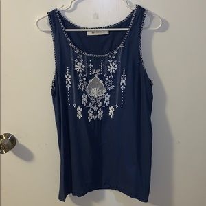 embroidered impeccable pig tank top
